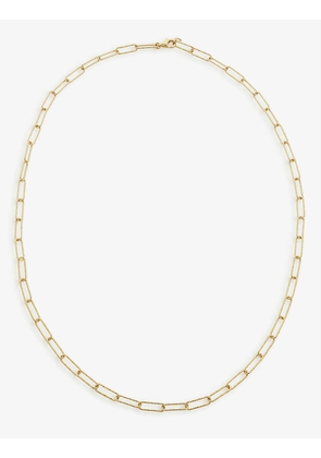 Alta 18ct textured yellow gold-plated vermeil sterling-silver necklace