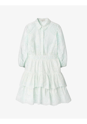 Emme frilled cotton mini dress