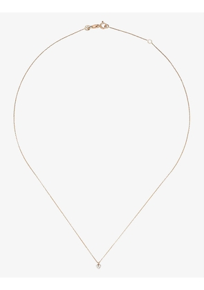Kismet 14ct rose-gold and diamond heart necklace