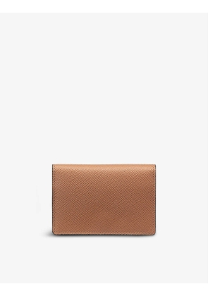Panama leather business cardholder