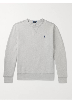 Polo Ralph Lauren - Melangé Fleece-Back Cotton-Blend Jersey Sweatshirt - Men - Gray - XS
