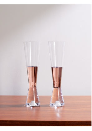 Tom Dixon - Tank Set of Two Painted Champagne Glasses - Men - Neutrals