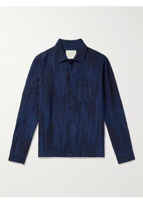 Kardo - Gianni Cotton-Jacquard Shirt - Men - Blue - S