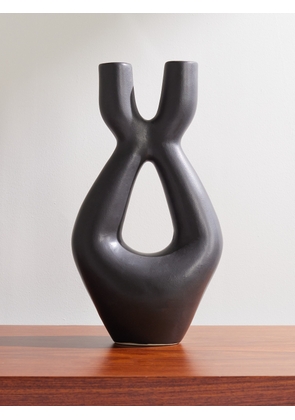 The Conran Shop - Pedra Twisted Ceramic Vase - Men - Black