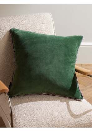 The Conran Shop - Cotton-Velvet and Linen Down Cushion - Men - Green