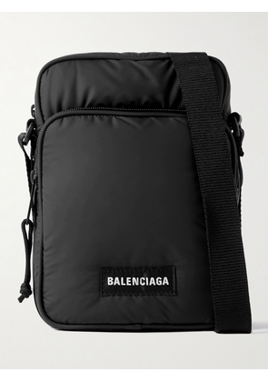 Balenciaga - Explorer Logo-Appliquéd Padded Nylon Messenger Bag - Men - Black