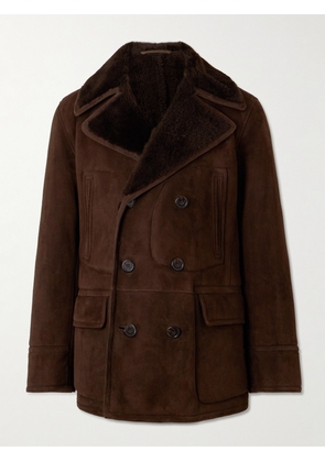 Polo Ralph Lauren - The Polo Double-Breasted Shearling Coat - Men - Brown - L