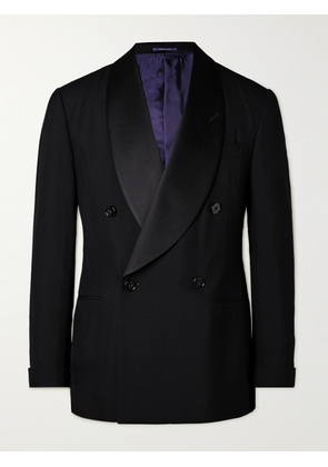 Ralph Lauren Purple Label - Slim-Fit Shawl-Collar Double-Breasted Wool Tuxedo Jacket - Men - Black - UK/US 36