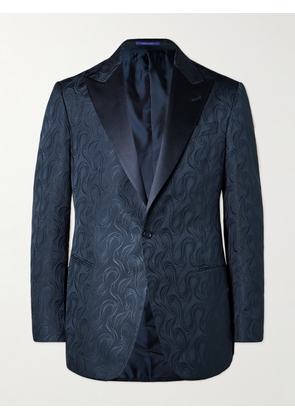 Ralph Lauren Purple Label - Silk Jacquard Suit Jacket - Men - Blue - UK/US 36