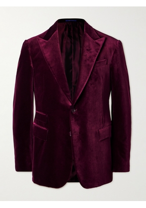Ralph Lauren Purple Label - Cotton-Velvet Tuxedo Jacket - Men - Burgundy - UK/US 36