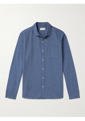 Oliver Spencer - Abingdon Penny-Collar Cotton Shirt - Men - Blue - UK/US 14.5