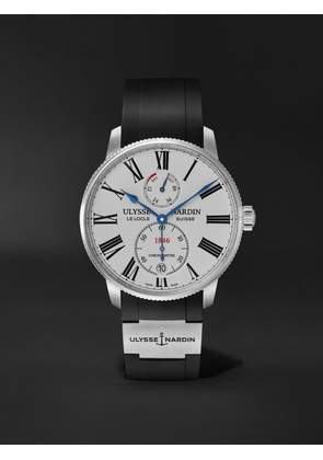 Ulysse Nardin - Marine Torpilleur Automatic 42mm Stainless Steel and Rubber Watch, Ref. No. 1183-310-7M/40 - Men - White