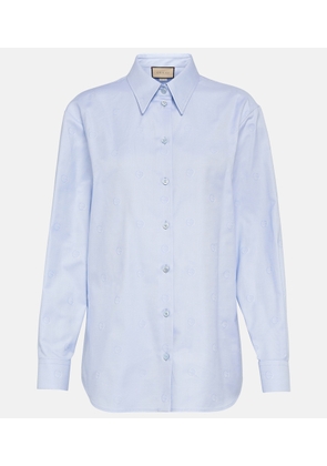 Gucci Interlocking G jacquard cotton shirt