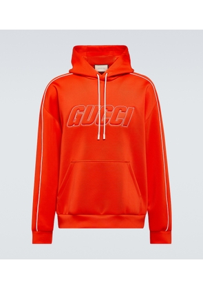 Gucci Logo neoprene hoodie