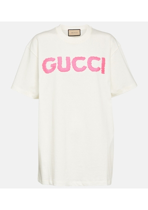 Gucci Logo embroidered cotton T-shirt