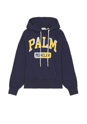 Moncler Genius x Palm Angels Palm Hoodie in Blue - Navy. Size L (also in M, S, XL/1X).