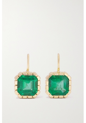 Retrouvaí - Heirloom 14-karat Gold Emerald Earrings - One size