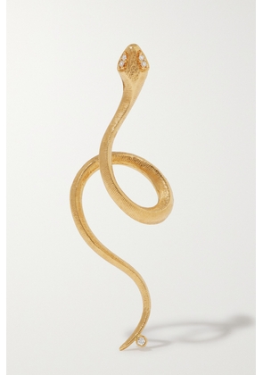OLE LYNGGAARD COPENHAGEN - Snakes 18-karat Gold Diamond Earring - One size