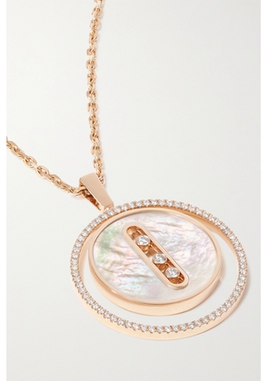 Messika - Lucky Move 18-karat Rose Gold, Mother-of-pearl And Diamond Necklace - One size