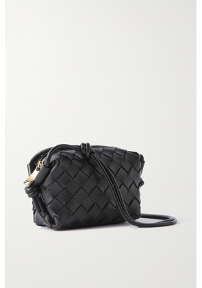 Bottega Veneta - Loop Candy Intrecciato Leather Shoulder Bag - Black - One size