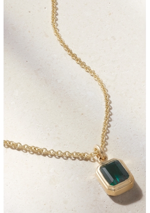 42 SUNS - 14-karat Gold Laboratory-grown Emerald Necklace - Green - One size