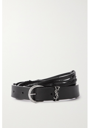 SAINT LAURENT - Leather Waist Belt - Black - 70,75,80,85,90,95