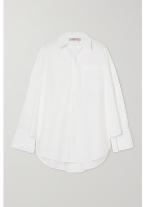 Valentino Garavani panelled-design cotton shirt - White