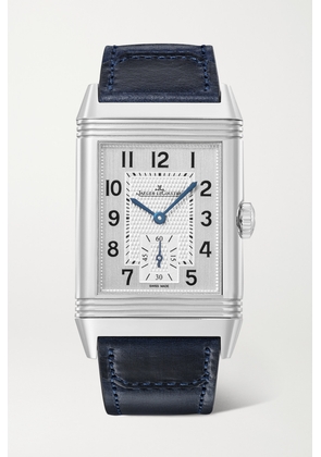 Jaeger-LeCoultre - Reverso Classic Milan Limited Edition Hand-wound 45.6mm Stainless Steel, Canvas And Leather Watch - Silver - One size