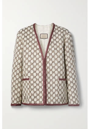 Gucci - Metallic Cotton-blend Tweed Jacket - Neutrals - IT38,IT40,IT42,IT44,IT46