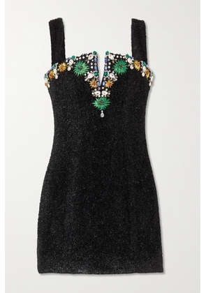 Miss Sohee - + The Vanguard Sequin-embellished Crepe Mini Dress - Black - UK 6,UK 8,UK 10,UK 12