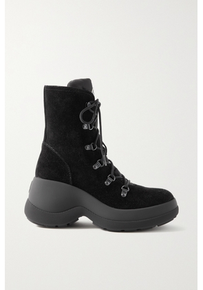 Moncler - Resile Trek Shell-trimmed Suede Ankle Boots - Black - IT36,IT36.5,IT37,IT37.5,IT38,IT38.5,IT39,IT39.5,IT40,IT40.5,IT41
