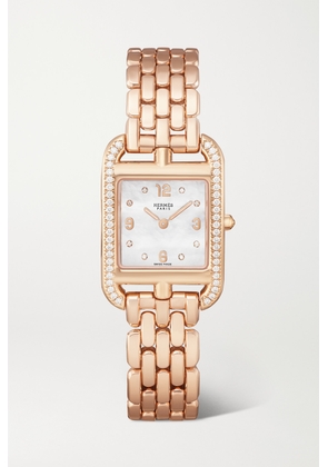 Hermès Timepieces - Montre Cape Cod 31mm 18-karat Rose Gold Diamond Watch - One size
