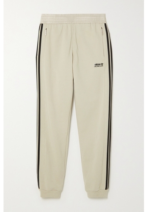 Moncler Genius - + Adidas Originals Shell-trimmed Jersey Wide-leg Track Pants - Cream - x small,small,medium,large,x large