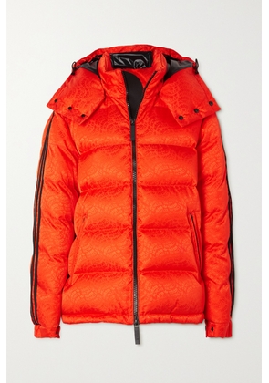 Moncler Genius - + Adidas Originals Alpback Hooded Quilted Padded Shell-jacquard Jacket - Orange - 0,1,2,3,4,5