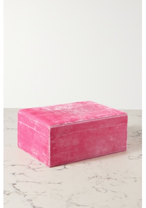 Sophie Bille Brahe - Trésor Grande Miami Velvet Jewelry Box - Pink - One size