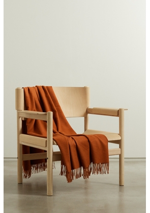 Soho Home - Maria Fringed Alpaca Blanket - Orange - One size
