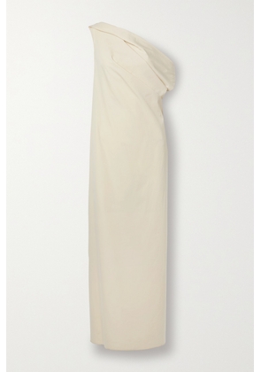 The Row - Bamaris Draped Cotton-poplin Maxi Dress - Neutrals - x small,small,medium,large,x large