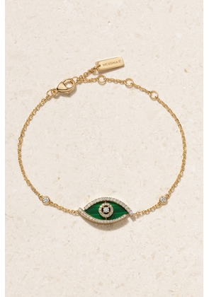 Messika - Lucky Eye 18-karat Gold, Malachite And Diamond Bracelet - One size