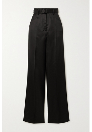 Gabriela Hearst - Norman Belted Wool And Silk-blend Straight-leg Pants - Black - IT38,IT40,IT42,IT44,IT46,IT48