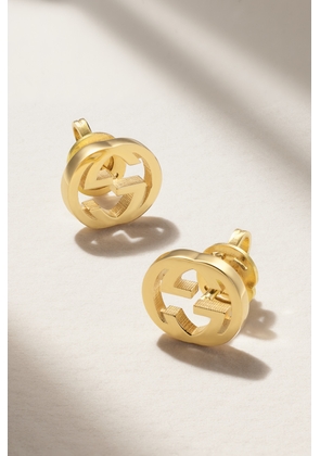 Gucci - Interlocking G 18-karat Gold Earrings - One size
