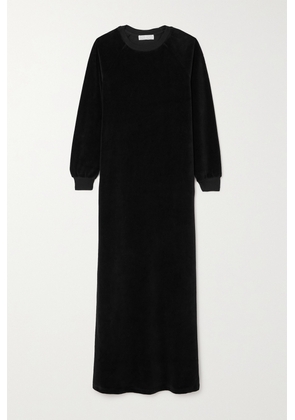 Suzie Kondi - Didion Cotton-blend Velour Midi Dress - Black - x small,small,medium,large,x large