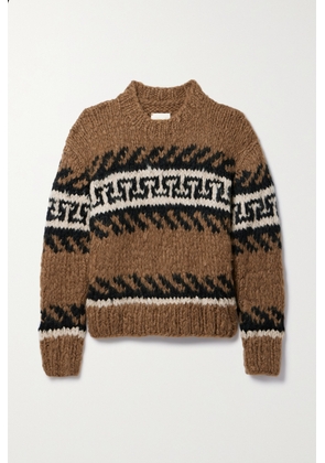 Suzie Kondi - Jooshi Jacquard-knit Cashmere Sweater - Brown - x small,small,medium,large,x large