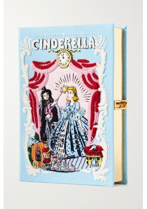Olympia Le-Tan - Cinderella Embroidered Appliquéd Canvas Clutch - Multi - One size