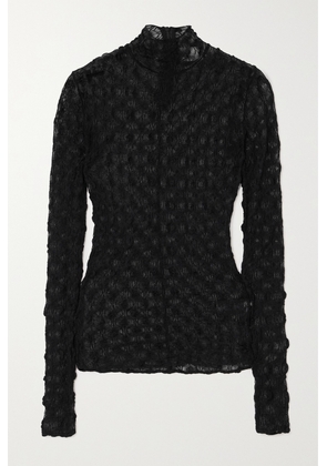 Isabel Marant - Toxani Stretch Cotton-blend Lace Turtleneck Top - Black - FR34,FR36,FR38,FR40,FR42