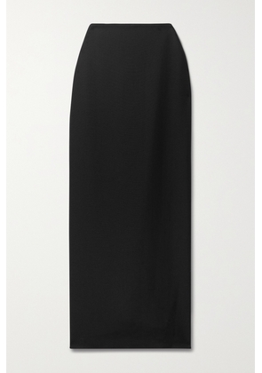 The Row - Bartelle Grain De Poudre Wool And Mohair-blend Maxi Skirt - Black - US0,US2,US4,US6,US8,US10,US12,US14
