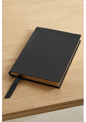 Smythson - Chelsea Textured-leather Notebook - Black - One size