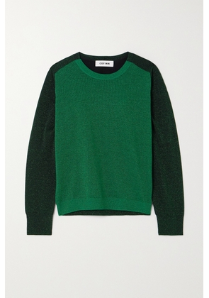 Cefinn - Remi Two-tone Metallic Wool-blend Sweater - Green - x small,small,medium,large,x large