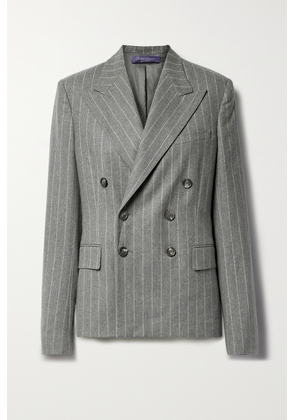 Ralph Lauren Collection - Safford Double-breasted Pinstriped Wool Blazer - Gray - US0,US2,US4,US6,US8,US10