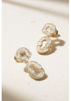 Viltier - Magnetic Solo 18-karat Gold Diamond Earrings - One size