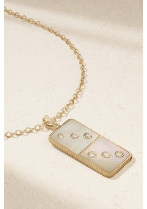 Retrouvaí - Classic Domino 14-karat Gold, Mother-of-pearl And Diamond Necklace - One size